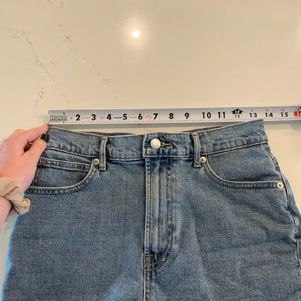 Everlane The Way High Denim Shorts‎ Size 27